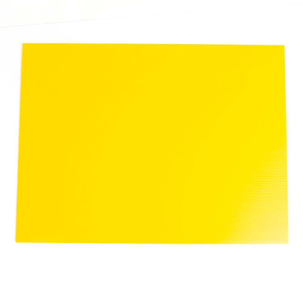 Plastic, Art & School, 18"x24", Corrugated, Sheet, 54895, Yellow